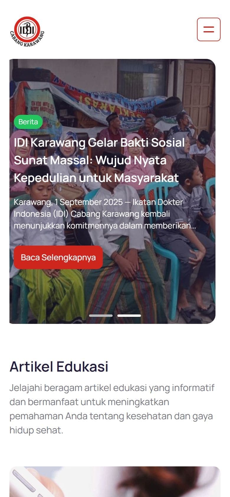 IDI Karawang on mobile