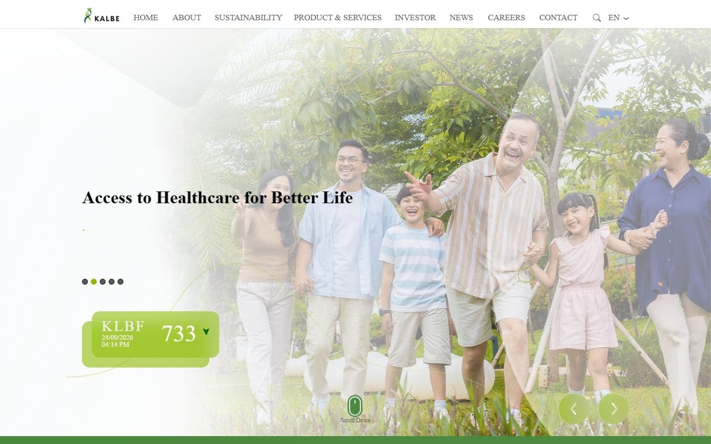 Kalbe homepage
